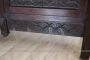 Credenza liberty in faggio finemente intagliato