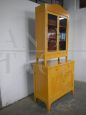 Credenza vintage in rovere laccata gialla, anni '20