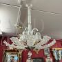 Lampadario Barovier art déco anni '30 in vetro di Murano                            