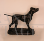 Scultura di cane mastino in bronzo dei primi del XX secolo                            