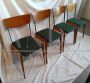 Set di 4 sedie design anni '60