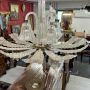 Lampadario Barovier art déco anni '30 in vetro di Murano                            