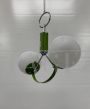 Lampadario pendente verde attr. Stilnovo                            