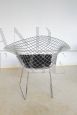 Sedia Diamond Chair con cuscino di Harry Bertoia per Knoll, anni '80