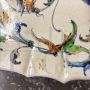 Piatto antico in maiolica di Angelo Minghetti, Bologna fine '800