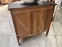 Toilette mobile da bagno vintage in stile Luigi XV in legno laccato shabby