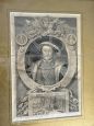 Incisione antica raffigurante Enrico VIII