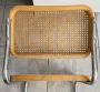 Sedia B32 di Marcel Breuer in legno chiaro e paglia di Vienna