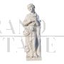 Gruppo di 4 sculture raffiguranti Le Quattro Stagioni in marmo bianco