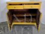 Credenza vintage in rovere laccata gialla, anni '20