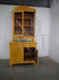 Credenza vintage in rovere laccata gialla, anni '20