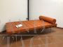 Daybed Barcelona di Mies Van Der Rohe per Knoll in pelle arancione