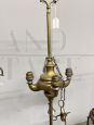 Set di 5 lucerne antiche in bronzo dorato