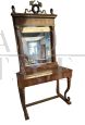 Grande console antica Impero con specchiera                            