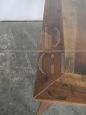 Tavolo rustico in legno di noce con cassetto, 1950