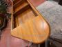 Bancone da negozio vintage in legno con piano espositore