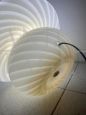 Lampada a fungo in vetro di Murano con lavorazione a vortice