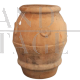 Vaso orcio antico in terracotta di Montepulciano, Siena fine '800                            