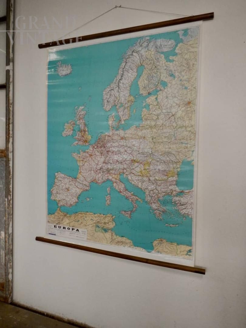 Carta geografica dell'Europa, anni '90