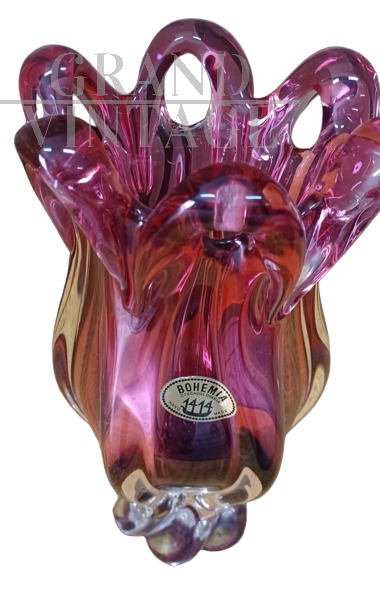 Vaso di vetro colorato semplice nordico, bocca piccola, cultura idroponica  di un fiore, vaso di fiori di giglio di rosa, soggiorno, decorazioni per la