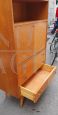 Highboard vintage con scrittoio e cassetti, anni '50