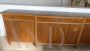 Grande credenza vintage in mogano biondo