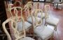 Set di 6 sedie vintage shabby chic anni '50