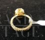 Anello in oro rosa con zaffiri arancioni