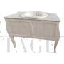 Mobile bagno toeletta in stile barocco con lavabo e cassetto