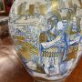 Vaso art déco in maiolica a lustro Gualdo Tadino, Mastro Giorgio