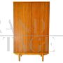 Stipo armadietto vintage in teak in stile scandinavo, Italia 1960                            