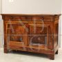 Credenza Luigi Filippo antica cappuccina in noce dell'800                            