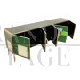 Credenza madia a 5 porte in vetro verde