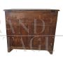 Credenza in stile antico in noce a due ante con vano a ribalta