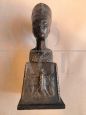 Souvenir d'Égypte - scultura della Regina Nefertiti in bronzo, anni '30                            