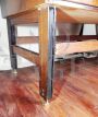 Credenza highboard vintage in stile scandinavo con vano bar, anni '50