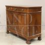 Credenza antica Luigi Filippo in noce a due ante, 1800                            