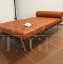 Daybed Barcelona di Mies Van Der Rohe per Knoll in pelle arancione