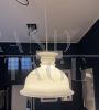 Lampadario Kropendel small di Sidse Werner per Holmegaard, Danimarca anni '80                            