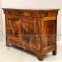 Credenza Luigi Filippo antica cappuccina in noce dell'800                            