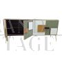 Credenza madia design con ante in vetro multicolore, anni '80