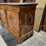 Servante credenza cappuccina antica Carlo X con piano in marmo