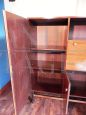 Credenza highboard vintage in stile scandinavo con vano bar, anni '50