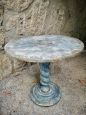 Tavolino vintage shabby chic rotondo