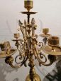 Orologio e candelabri della seconda metà dell'800