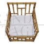 Coppia di poltrone in bamboo e rattan