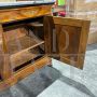 Servante credenza cappuccina antica Carlo X con piano in marmo