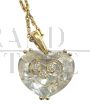 Collana Chopard in oro con pendente a cuore con diamanti                            