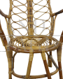 Sedie vintage in rattan con schienale alto, design anni '60                            