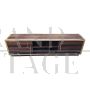 Mobile porta tv credenza sideboard in radica e ottone                            